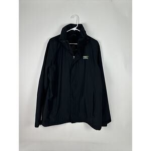 L.L Bean 2-1 Full Zip Waterproof Jacket Men's Large Tall Packable Hood Black